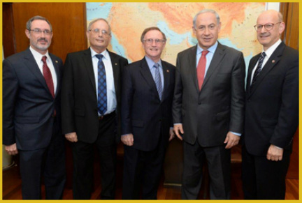 B’nai B’rith leaders met with Prime Minister Benjamin Netanyahu